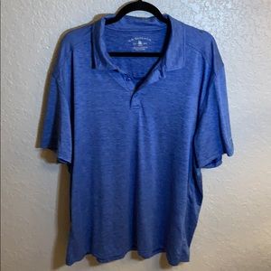 G.H Bass & Co. lite blue moisture wicking polo xxl
